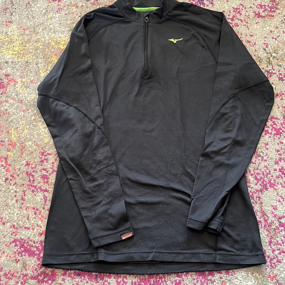 Mizuno quarter zip base layer medium